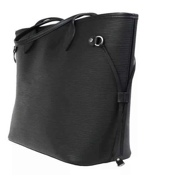 LOUIS VUITTON Neverfull MM Shoulder Tote Bag Epi Leather Black M40932 674RK774 - Picture 11 of 16